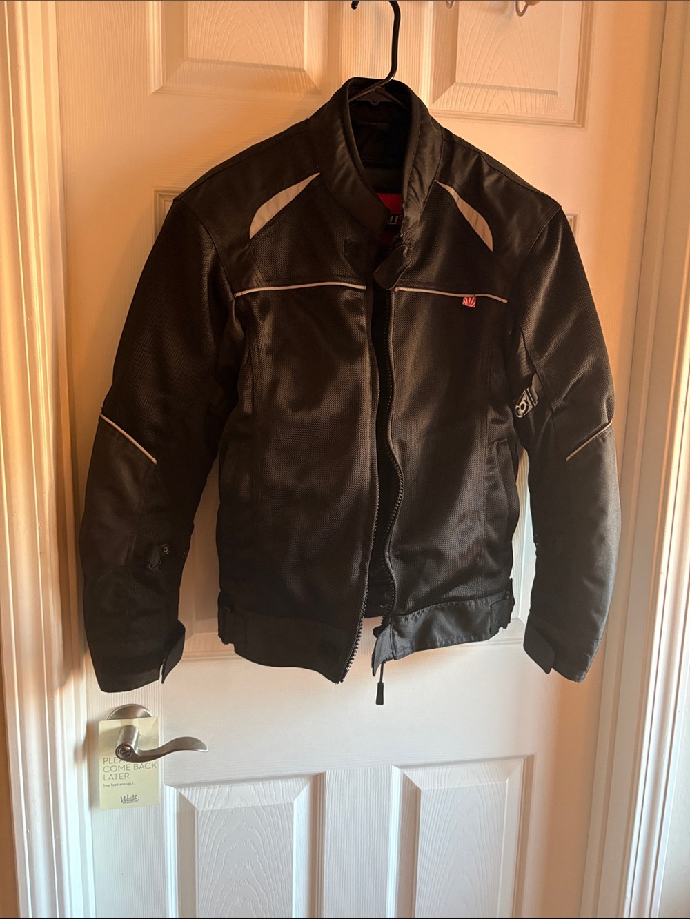 NOR women’s Black Performance Motorcycle Jacket with Reflective Accents